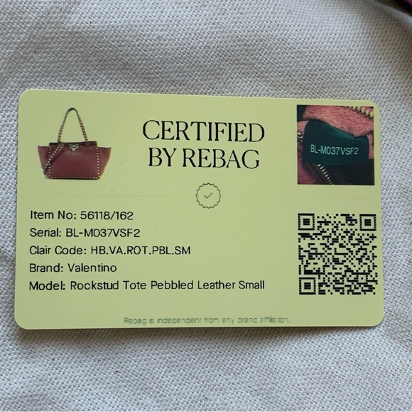 VALENTINO GARAVANI Rockstud Small GRAINY CALF SKIN Tote in MAGENTA - Picture 10 of 16